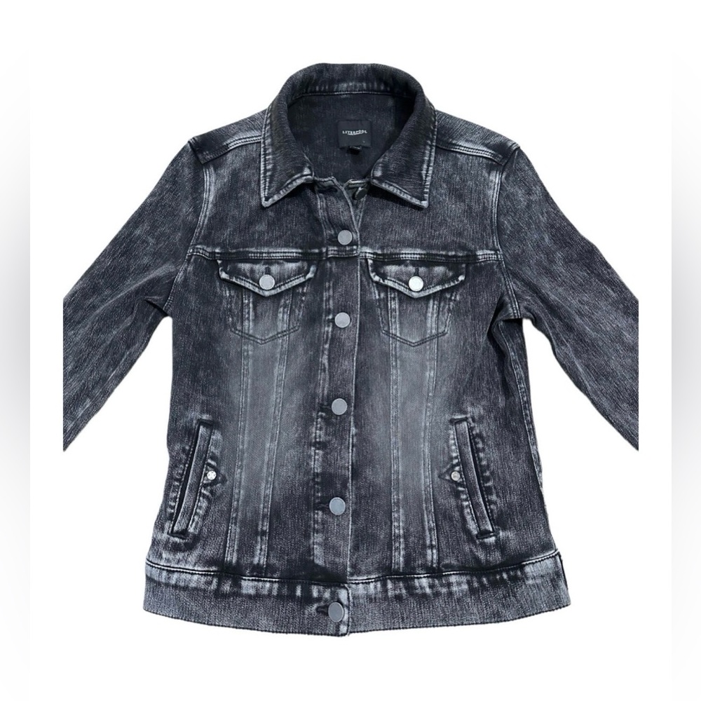 Liverpool Los Angeles black wash denim jacket